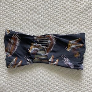 Boys & Arrows Strappy Bandeau Swimsuit Top Medium